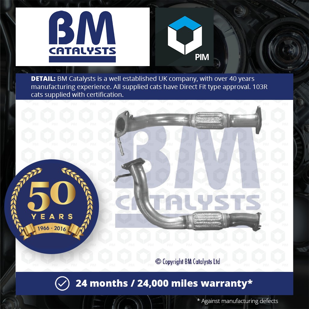 BM Catalysts Exhaust Front / Down Pipe + Fitting Kit Front BM70573K [PM2072078]