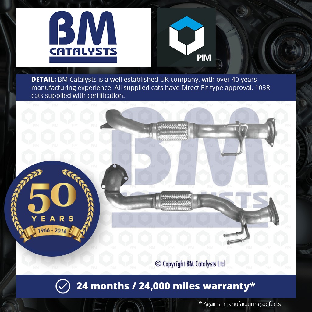 BM Catalysts Exhaust Front / Down Pipe + Fitting Kit Front BM70563K [PM2072062]