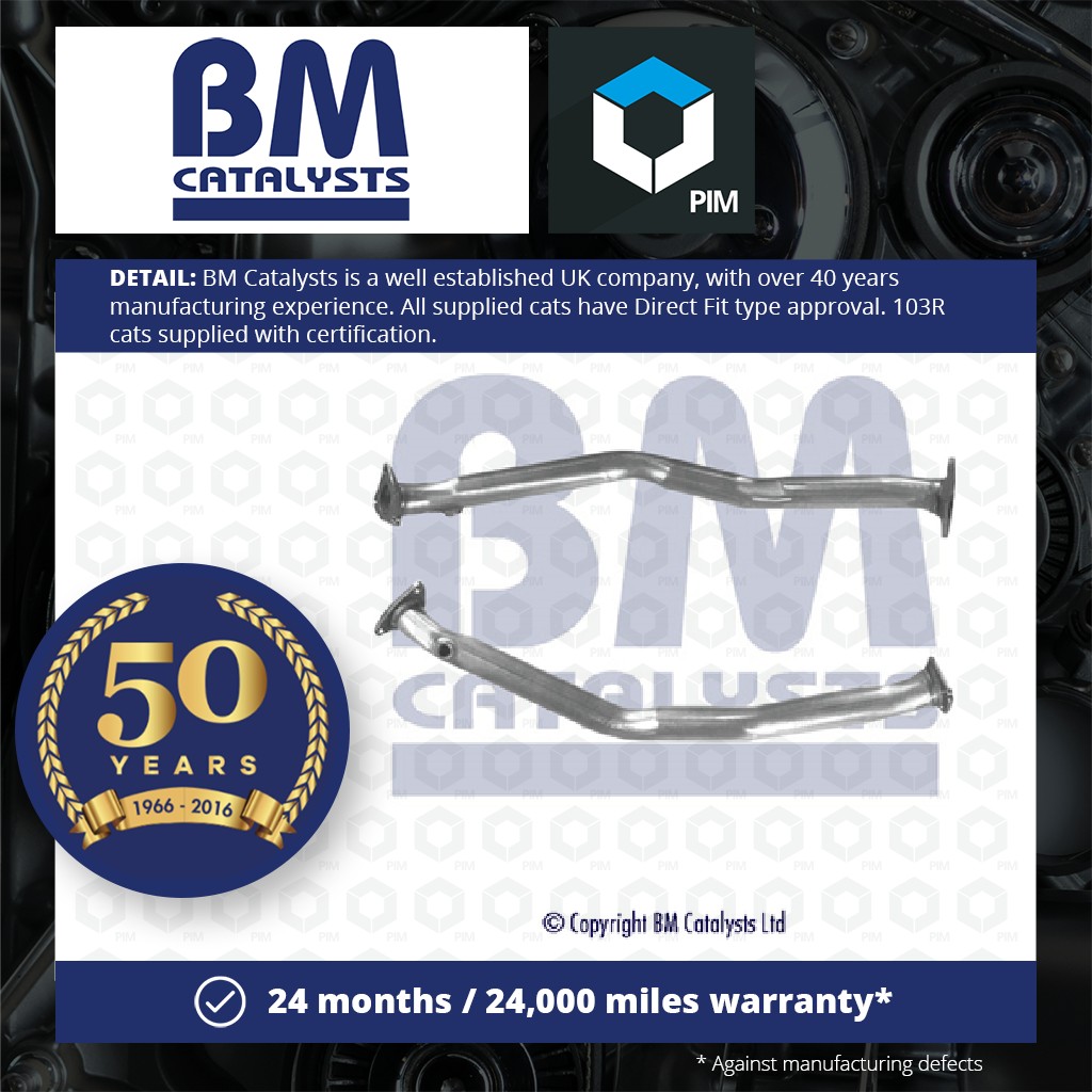 BM Catalysts Exhaust Front / Down Pipe + Fitting Kit Front BM70557K [PM2072050]