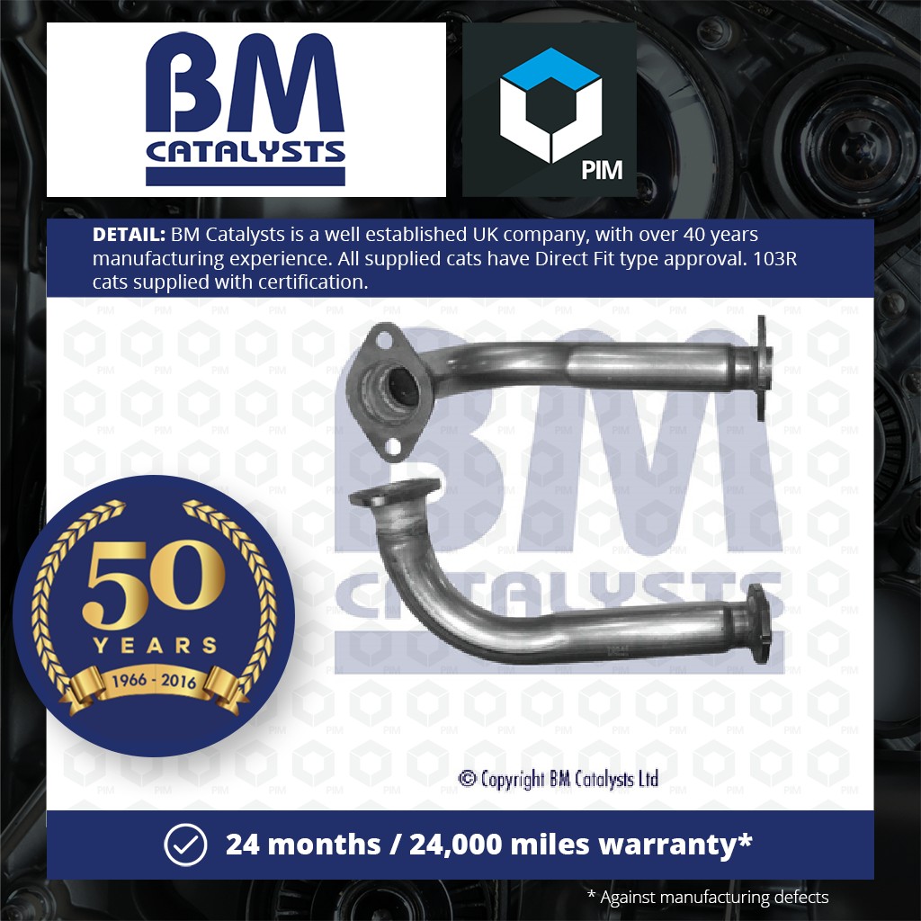 BM Catalysts Exhaust Pipe + Fitting Kit Centre BM70546K [PM2072036]