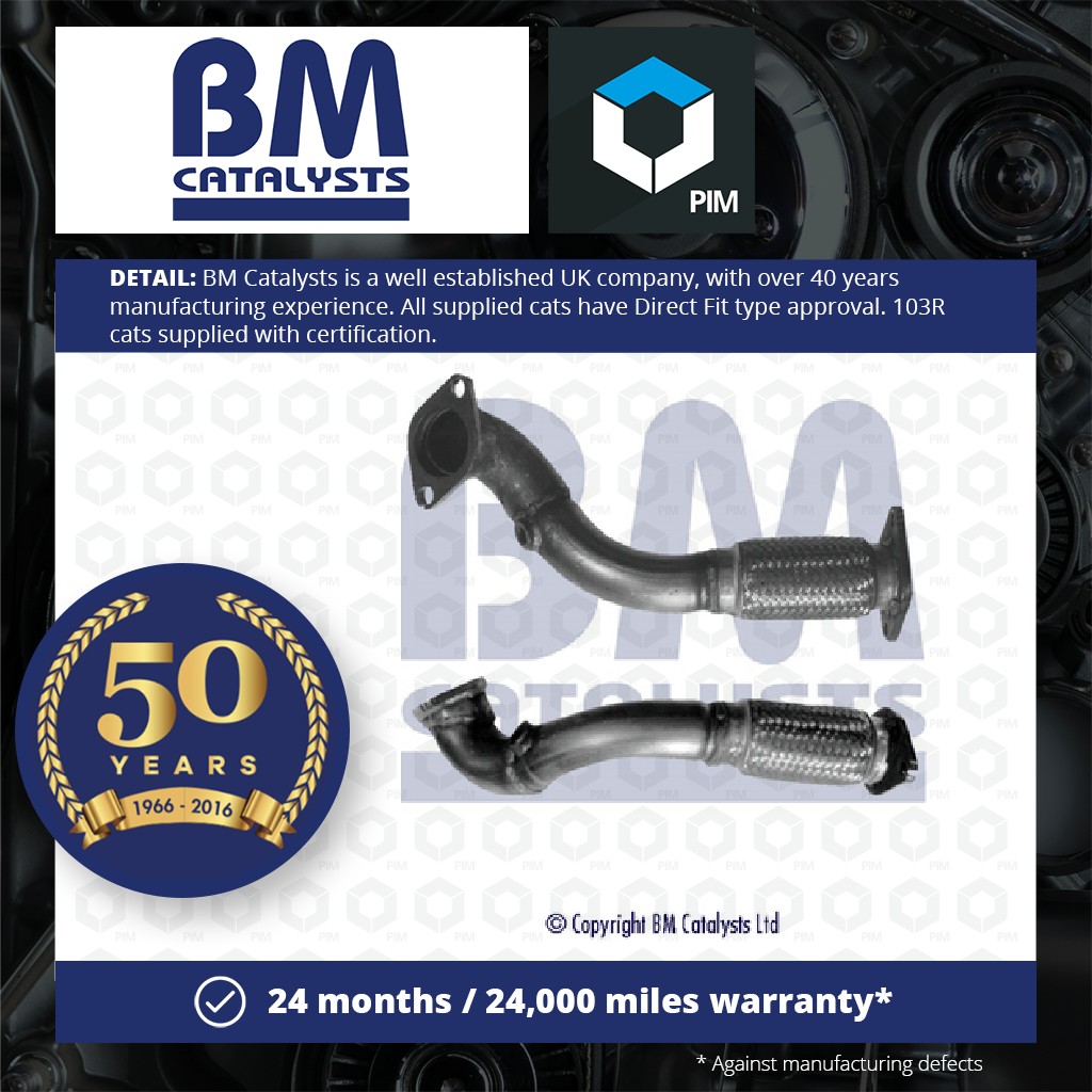 BM Catalysts Exhaust Front / Down Pipe + Fitting Kit Front BM70529K [PM2072010]