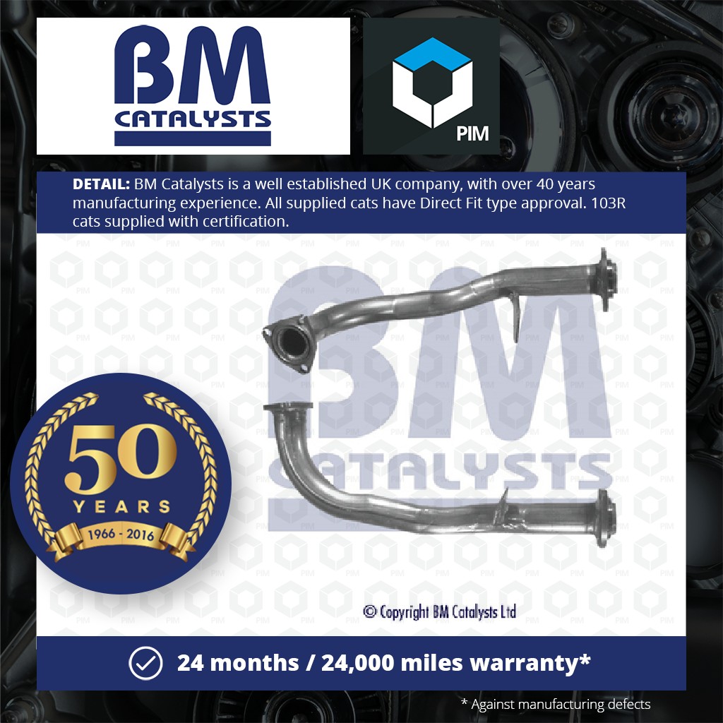 BM Catalysts Exhaust Front / Down Pipe + Fitting Kit Front BM70466K [PM2071924]