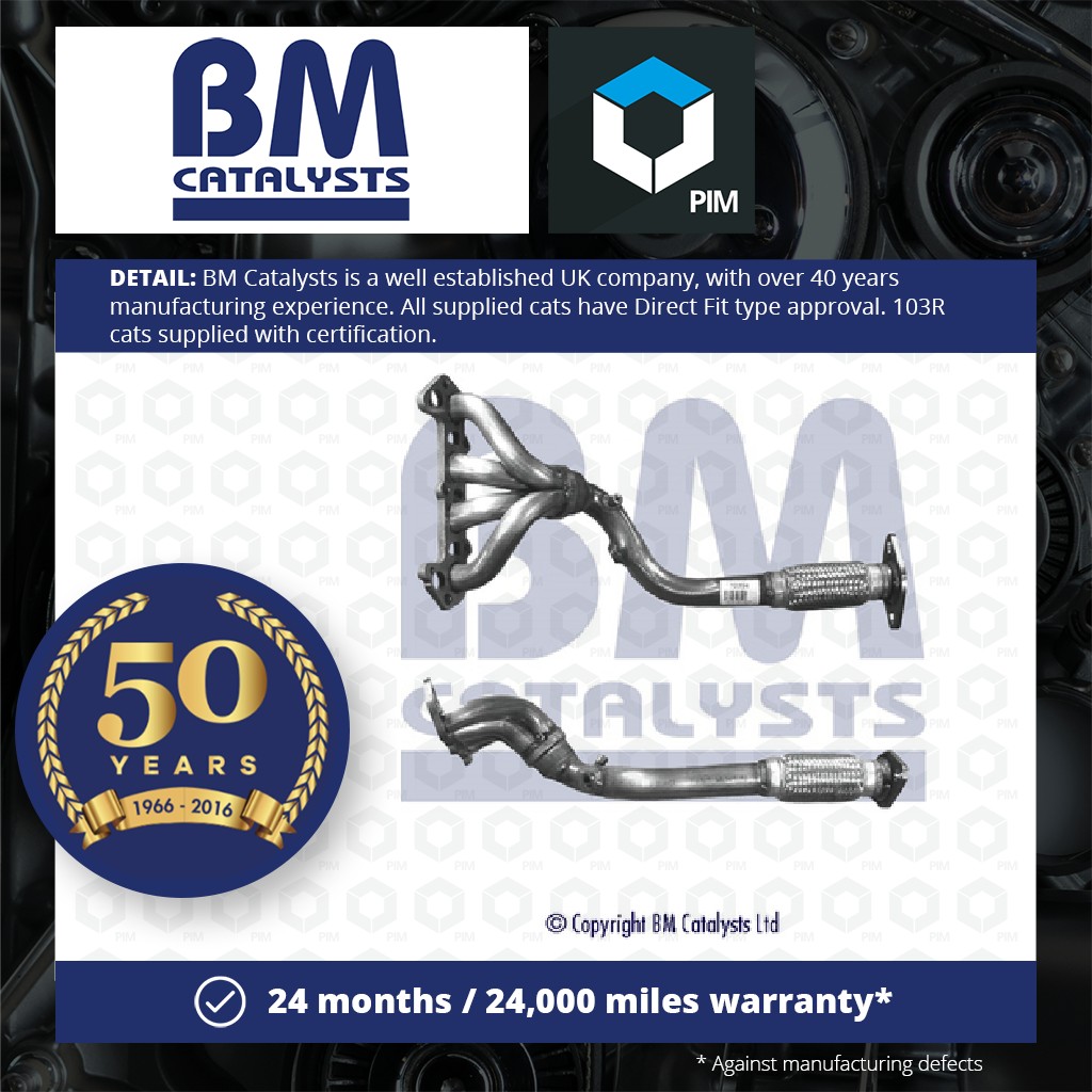 BM Catalysts Exhaust Front / Down Pipe + Fitting Kit Front BM70394K [PM2071802]