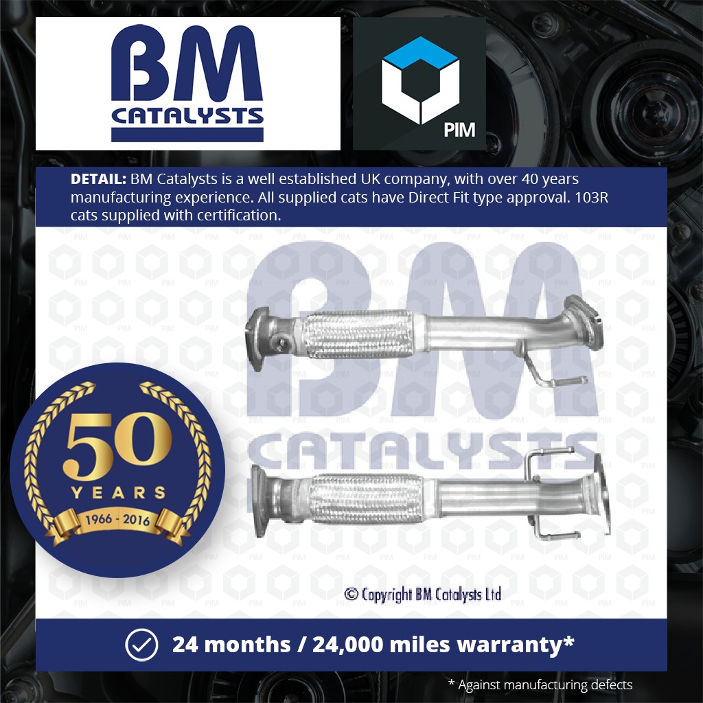 BM Catalysts Exhaust Front / Down Pipe + Fitting Kit Front BM70312K [PM2071700]