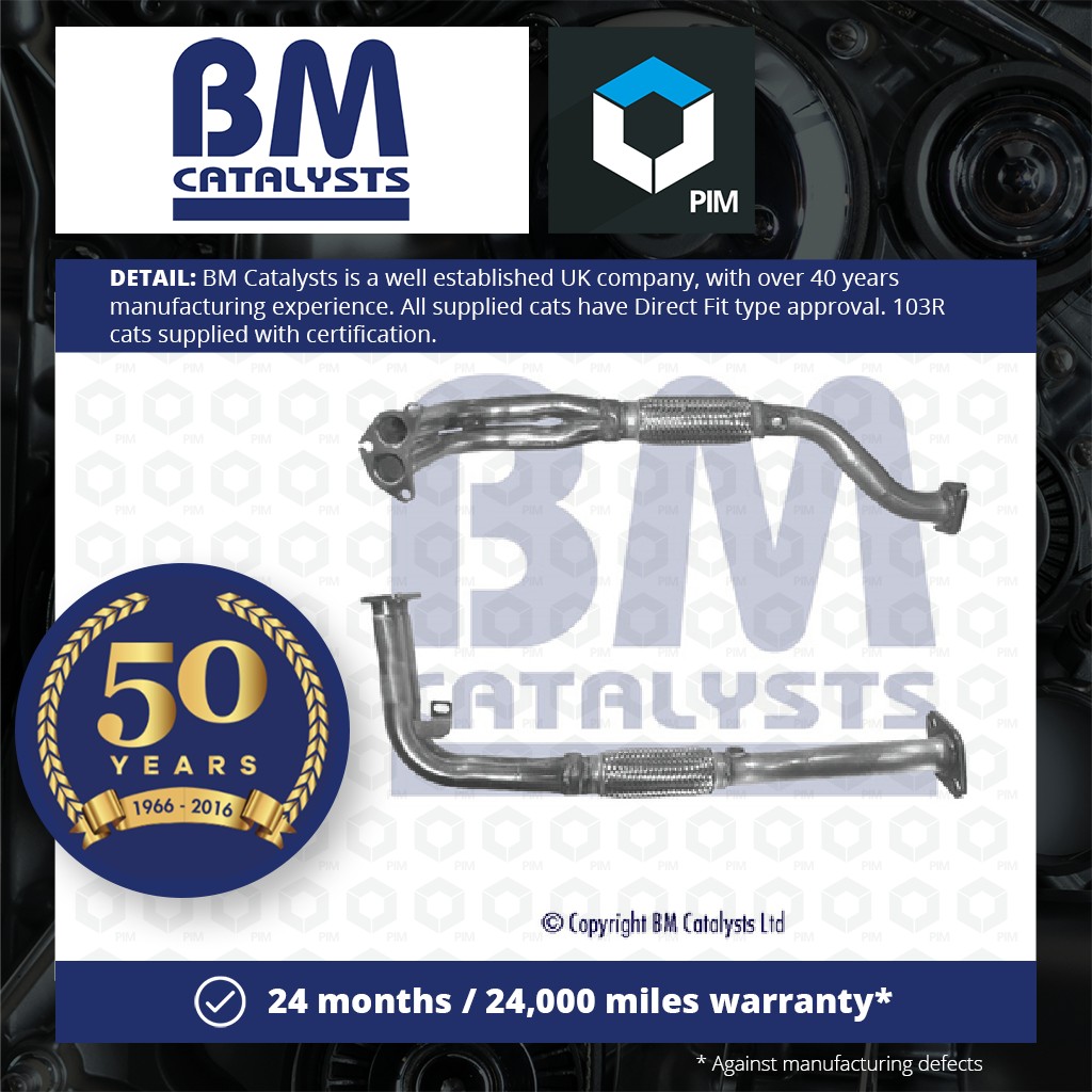 BM Catalysts Exhaust Front / Down Pipe + Fitting Kit Front BM70188K [PM2071526]