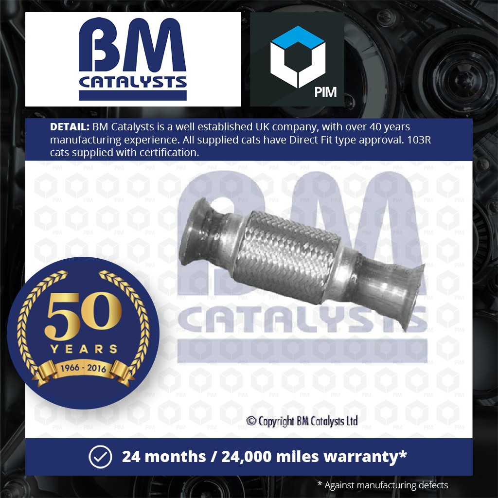 BM Catalysts Exhaust Front / Down Pipe + Fitting Kit Front BM70185K [PM2071520]