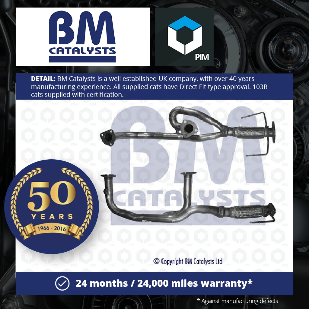 BM Catalysts Exhaust Front / Down Pipe + Fitting Kit Front BM70178K [PM2071508]
