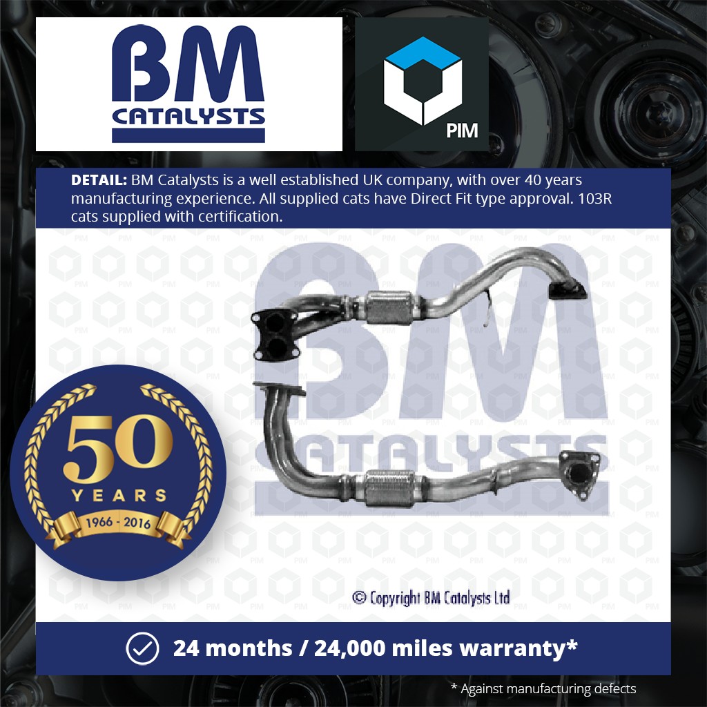 BM Catalysts Exhaust Front / Down Pipe + Fitting Kit Front BM70171K [PM2071498]