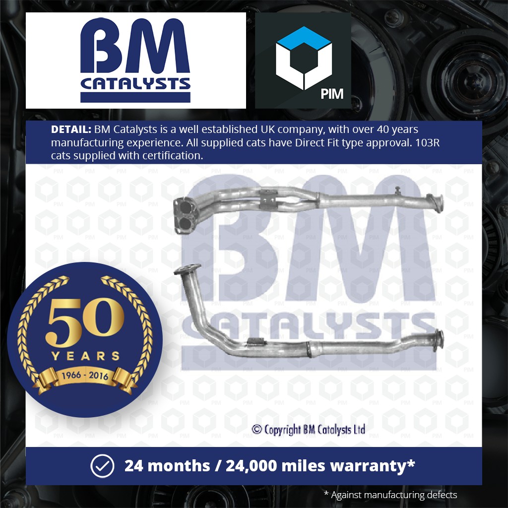 BM Catalysts Exhaust Front / Down Pipe + Fitting Kit Front BM70130K [PM2071436]