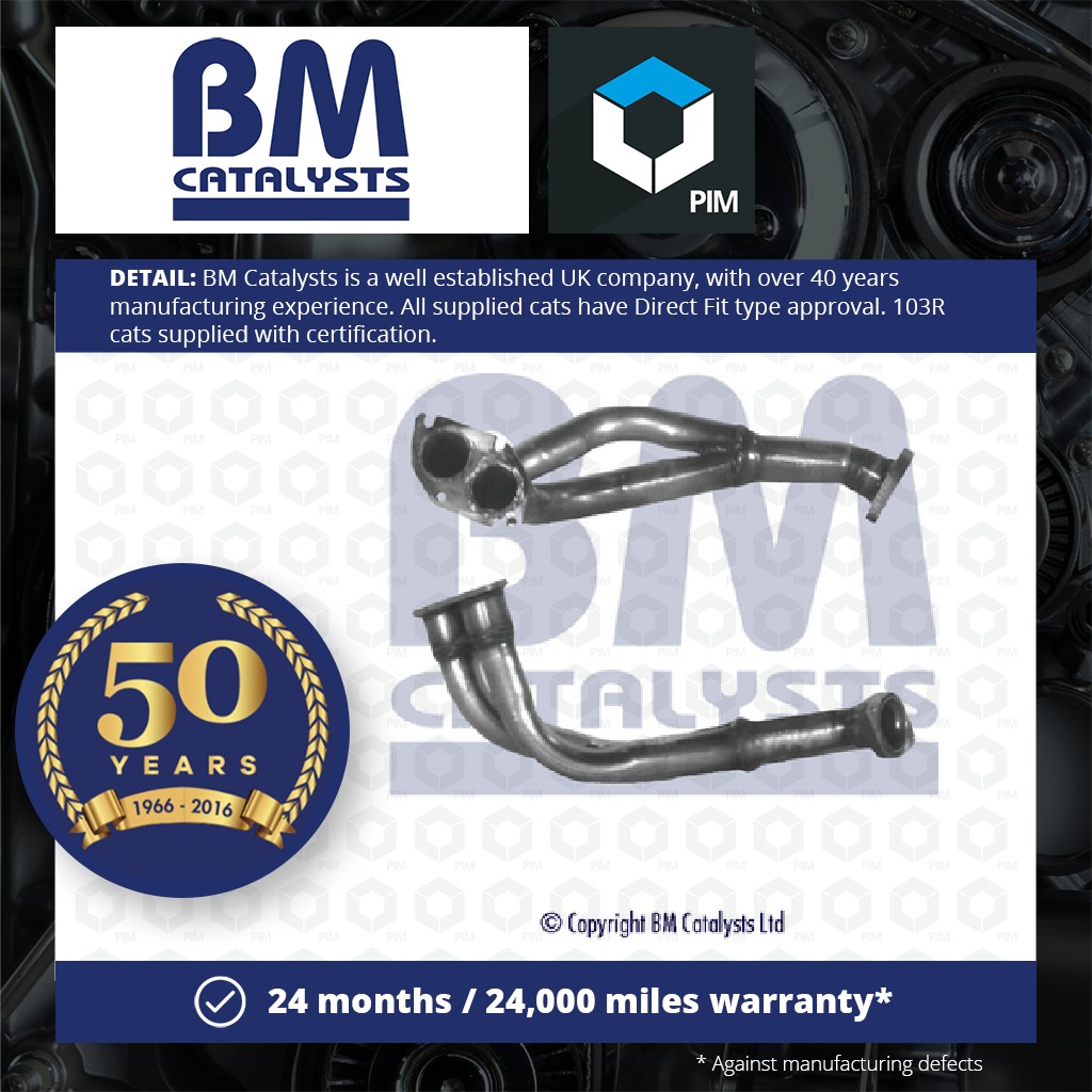 BM Catalysts Exhaust Front / Down Pipe + Fitting Kit Front BM70089K [PM2071372]