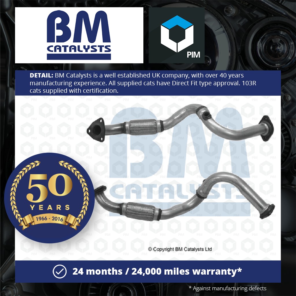 BM Catalysts Exhaust Pipe + Fitting Kit Centre BM50967K [PM2071226]