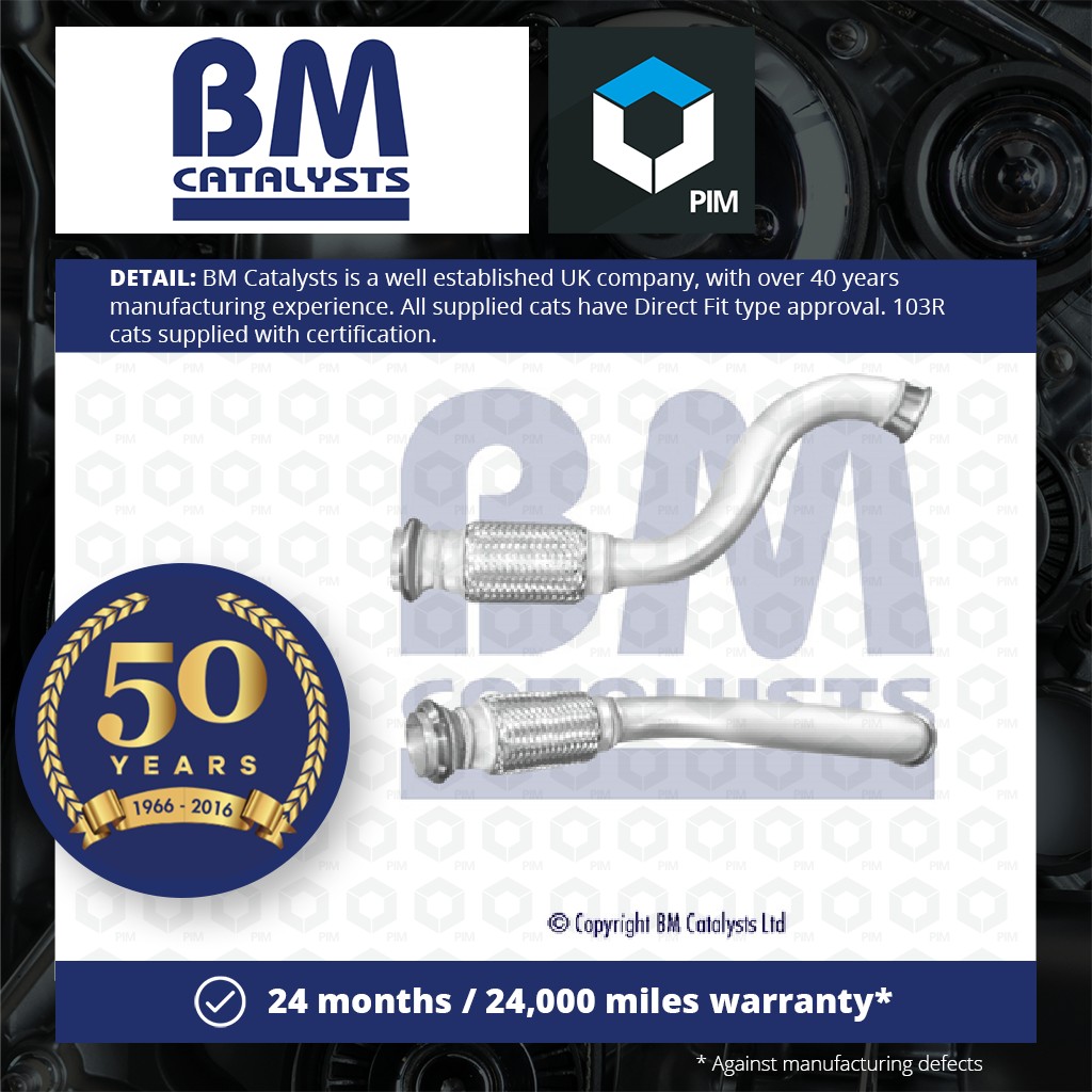 BM Catalysts Exhaust Pipe + Fitting Kit Front BM50880K [PM2071188]