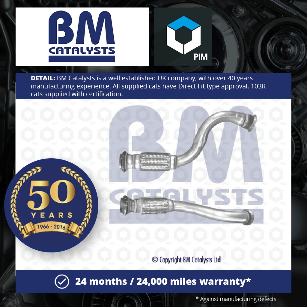 BM Catalysts Exhaust Pipe Centre BM50848 [PM1671027]