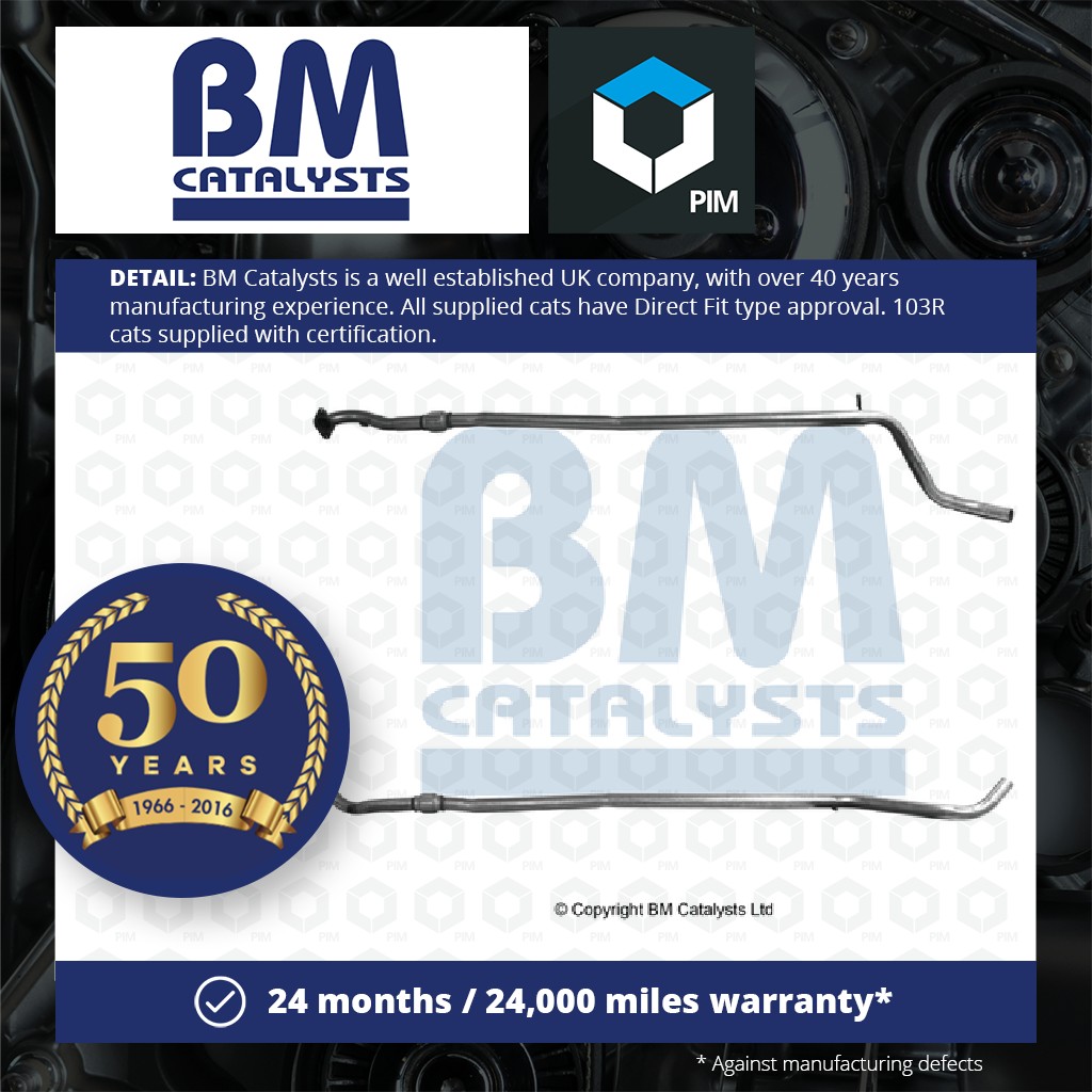BM Catalysts Exhaust Pipe + Fitting Kit Centre BM50798K [PM2071138]
