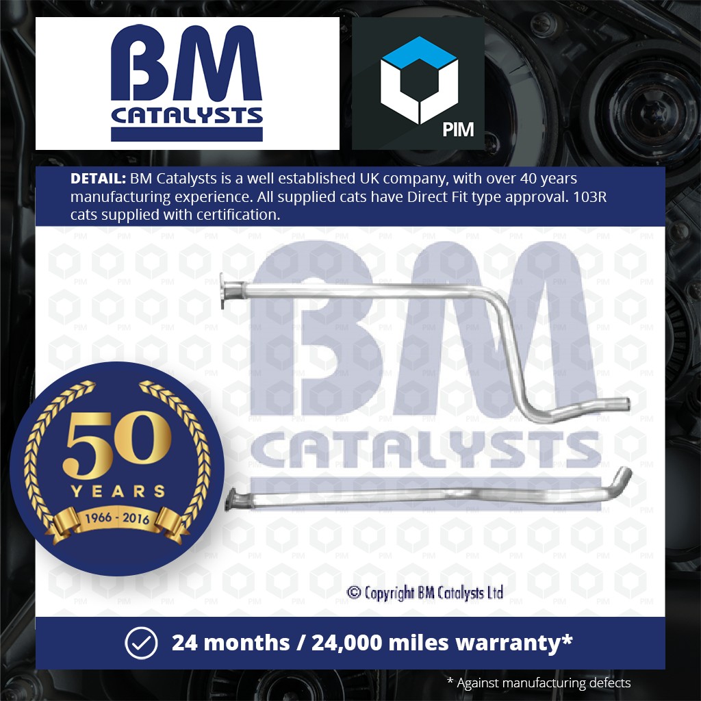 BM Catalysts Exhaust Pipe Rear BM50758 [PM1632073]