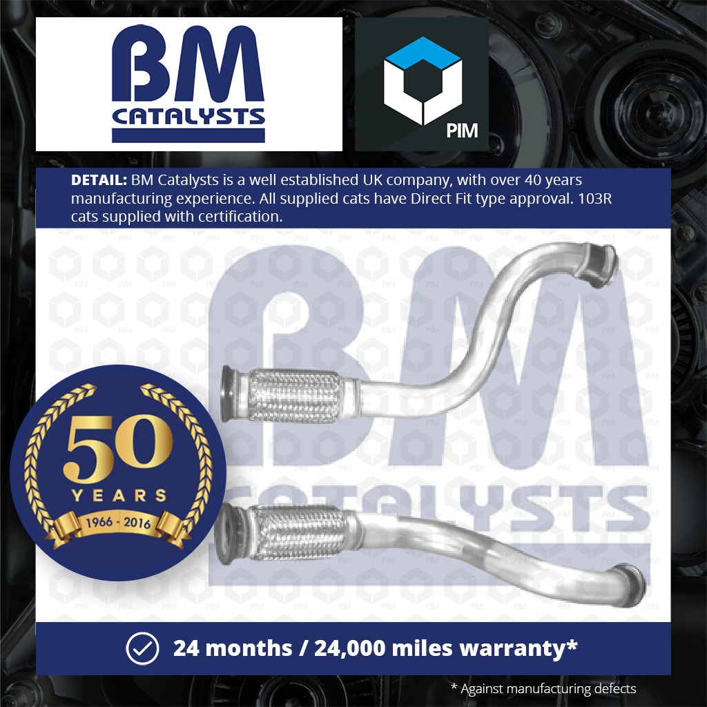 BM Catalysts Exhaust Pipe + Fitting Kit Front BM50648K [PM2071040]