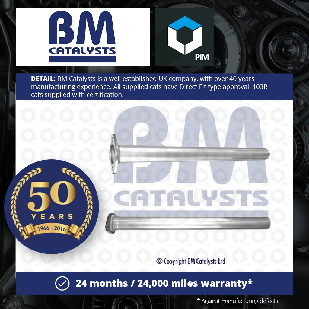 BM Catalysts Exhaust Pipe + Fitting Kit Rear BM50578K [PM2070928]