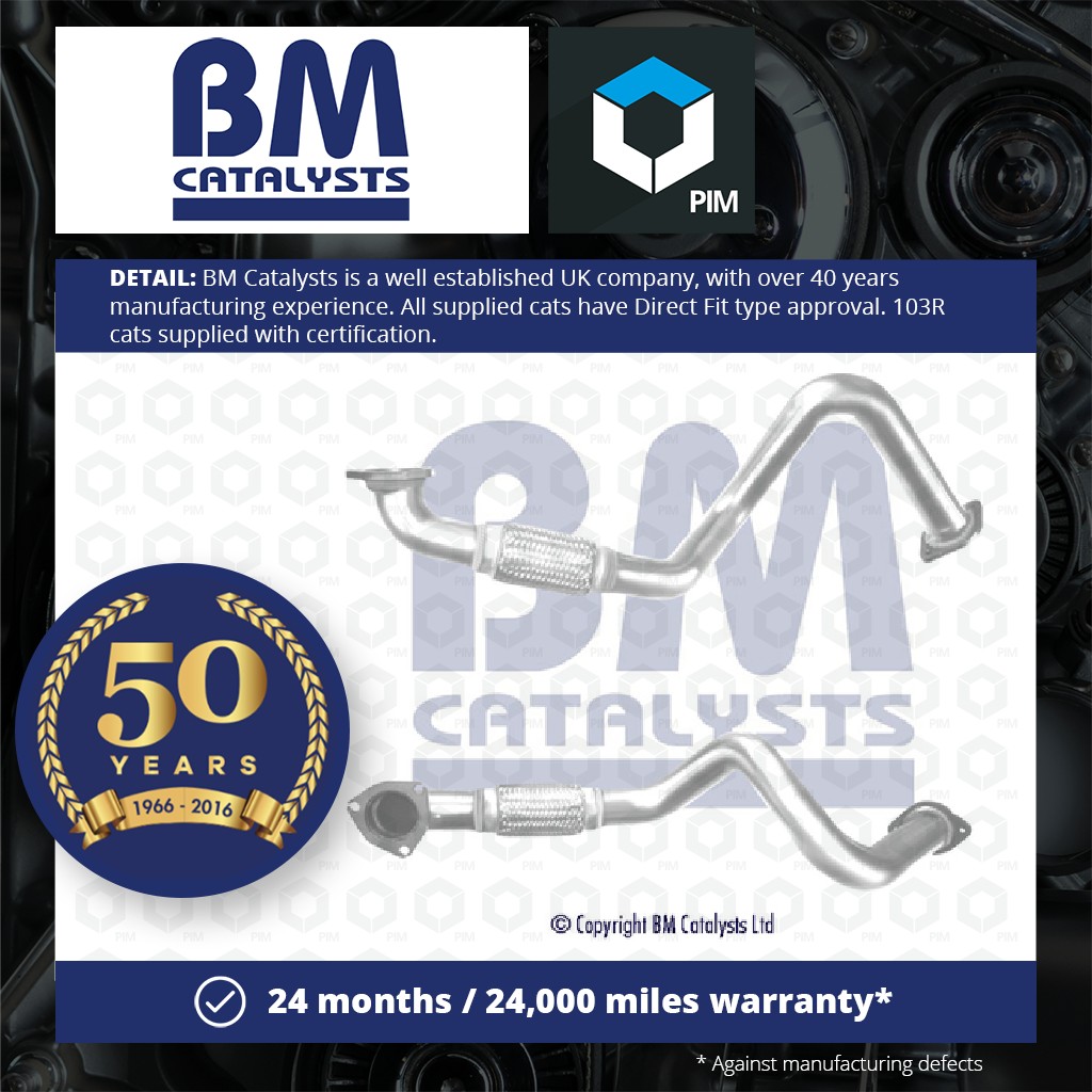 BM Catalysts Exhaust Pipe + Fitting Kit Front BM50537K [PM2070870]