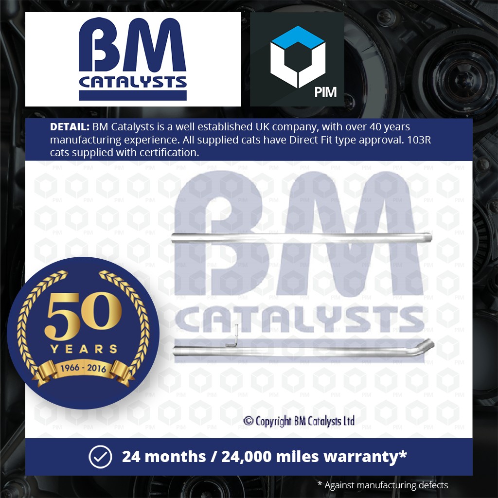 BM Catalysts Exhaust Pipe Centre BM50522 [PM1206012]