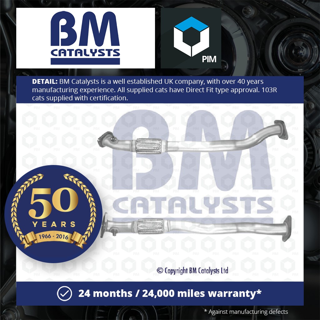 BM Catalysts Exhaust Pipe + Fitting Kit Centre BM50473K [PM2070760]