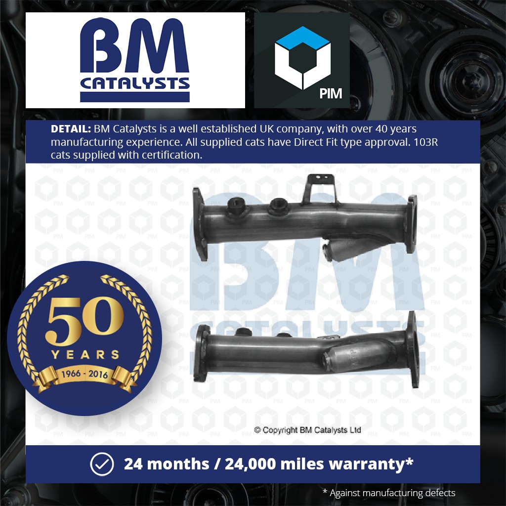 BM Catalysts Exhaust Pipe + Fitting Kit Rear BM50448K [PM2070726]