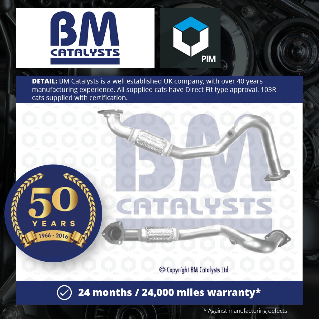 BM Catalysts Exhaust Pipe + Fitting Kit BM50420K [PM2070684]
