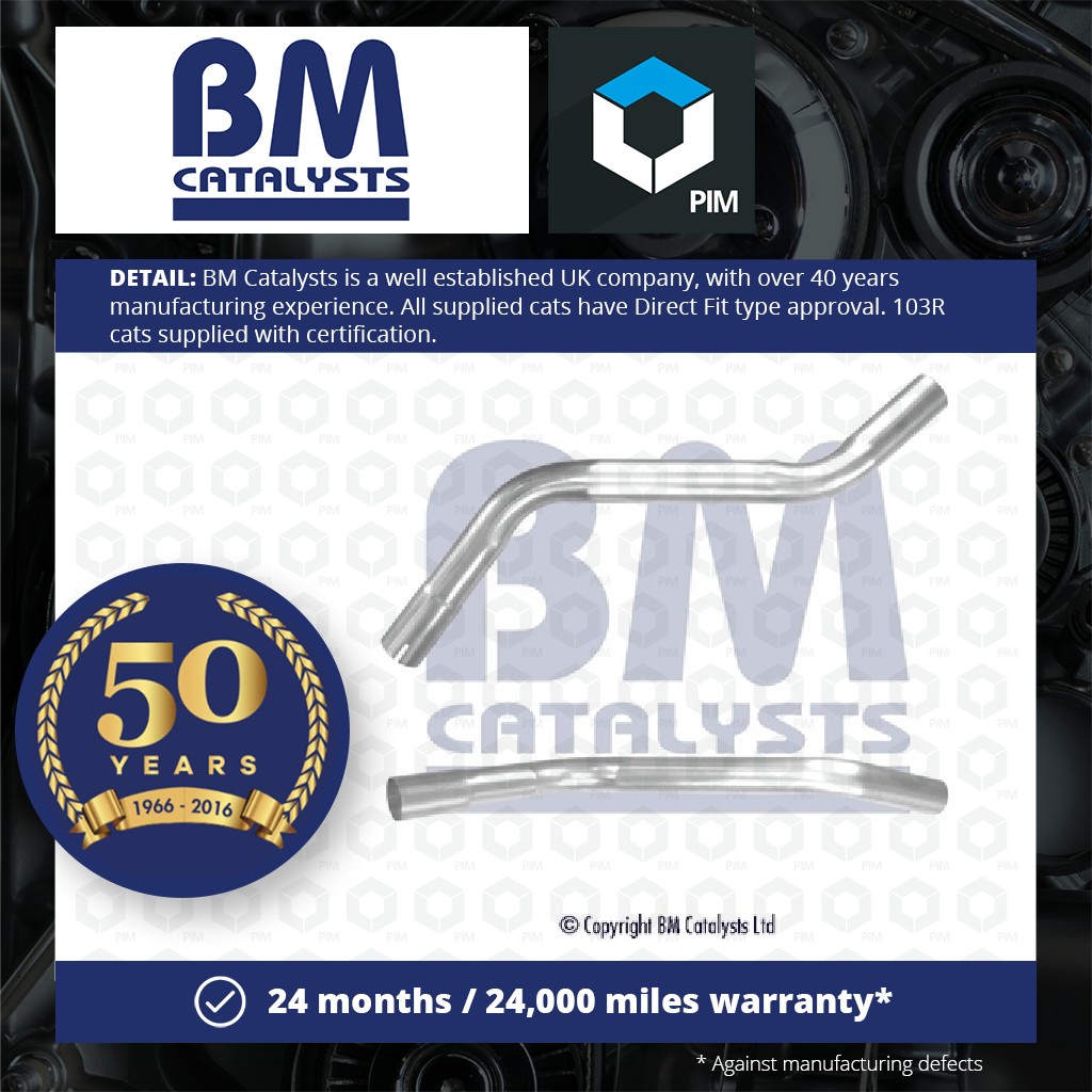 BM Catalysts Exhaust Pipe + Fitting Kit Centre BM50404K [PM2070660]