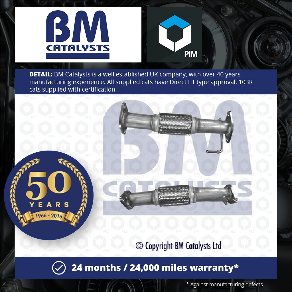 BM Catalysts Exhaust Pipe + Fitting Kit Front BM50387K [PM2070630]