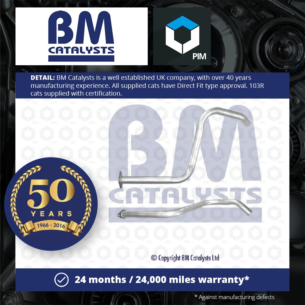 BM Catalysts Exhaust Pipe Rear BM50338 [PM922568]