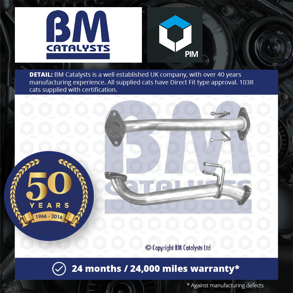 BM Catalysts Exhaust Pipe + Fitting Kit Front BM50332K [PM2070526]
