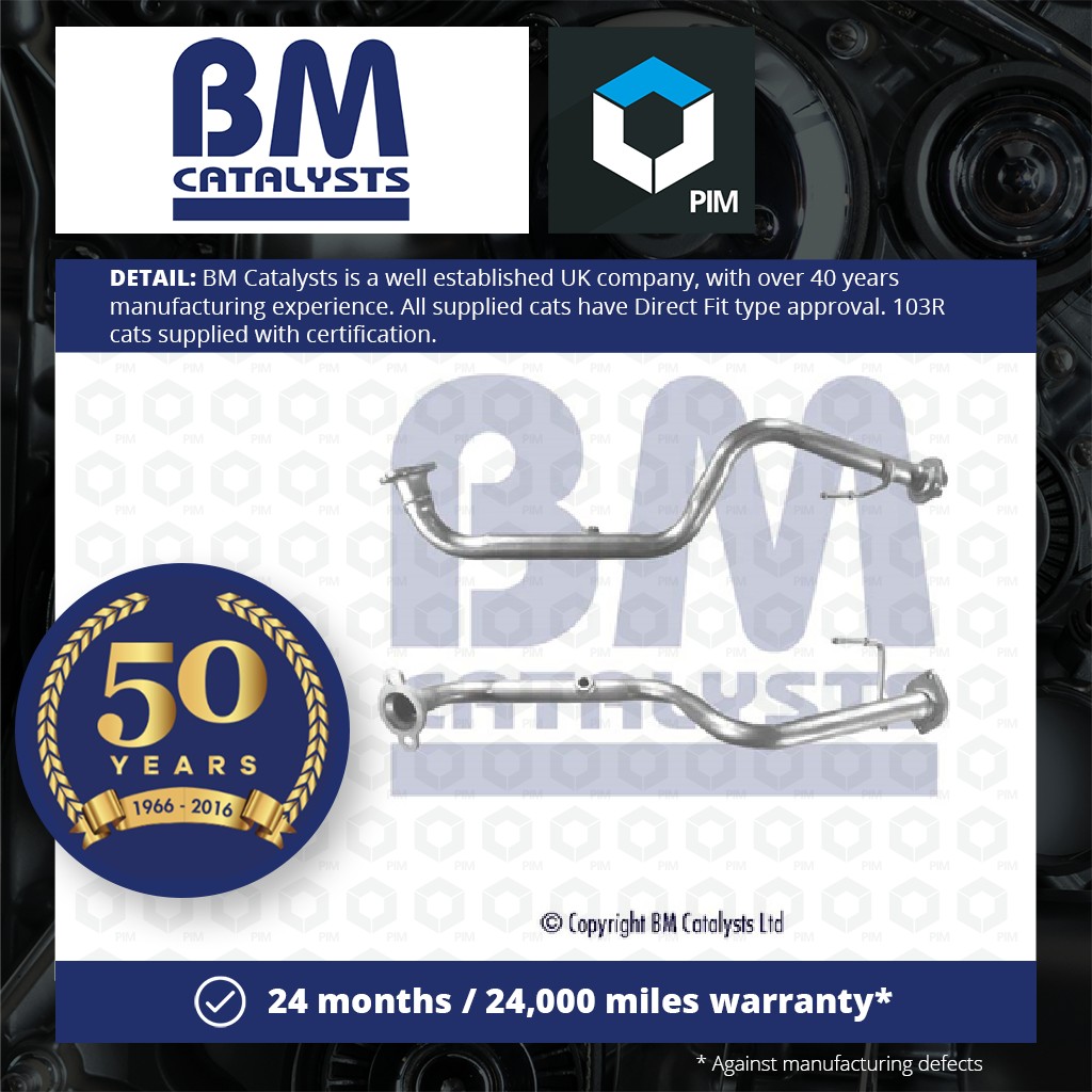 BM Catalysts Exhaust Pipe + Fitting Kit Front BM50271K [PM2070452]