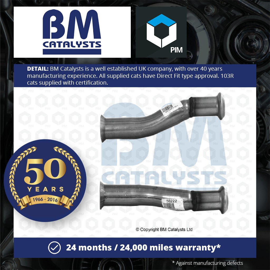 BM Catalysts Exhaust Pipe Centre BM50222 [PM609178]