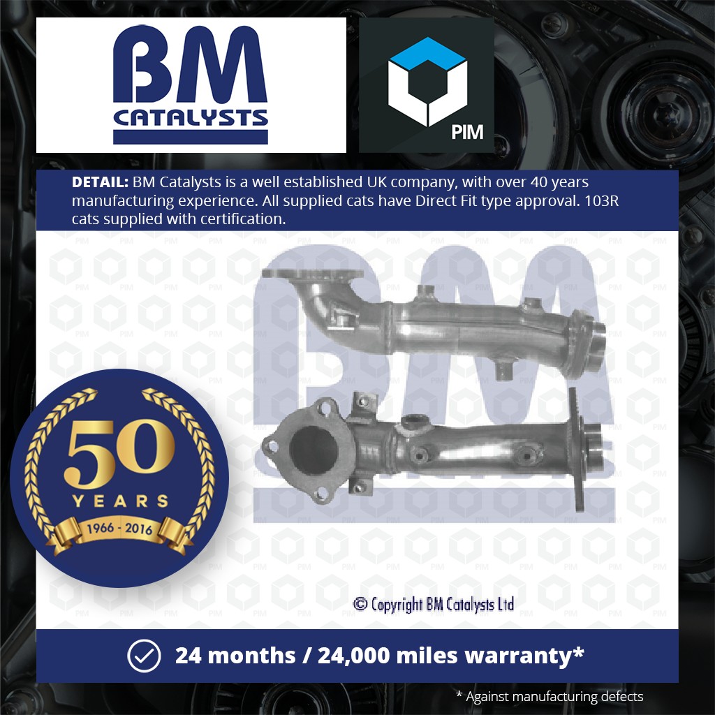 BM Catalysts Exhaust Pipe + Fitting Kit Centre BM50219K [PM2070368]