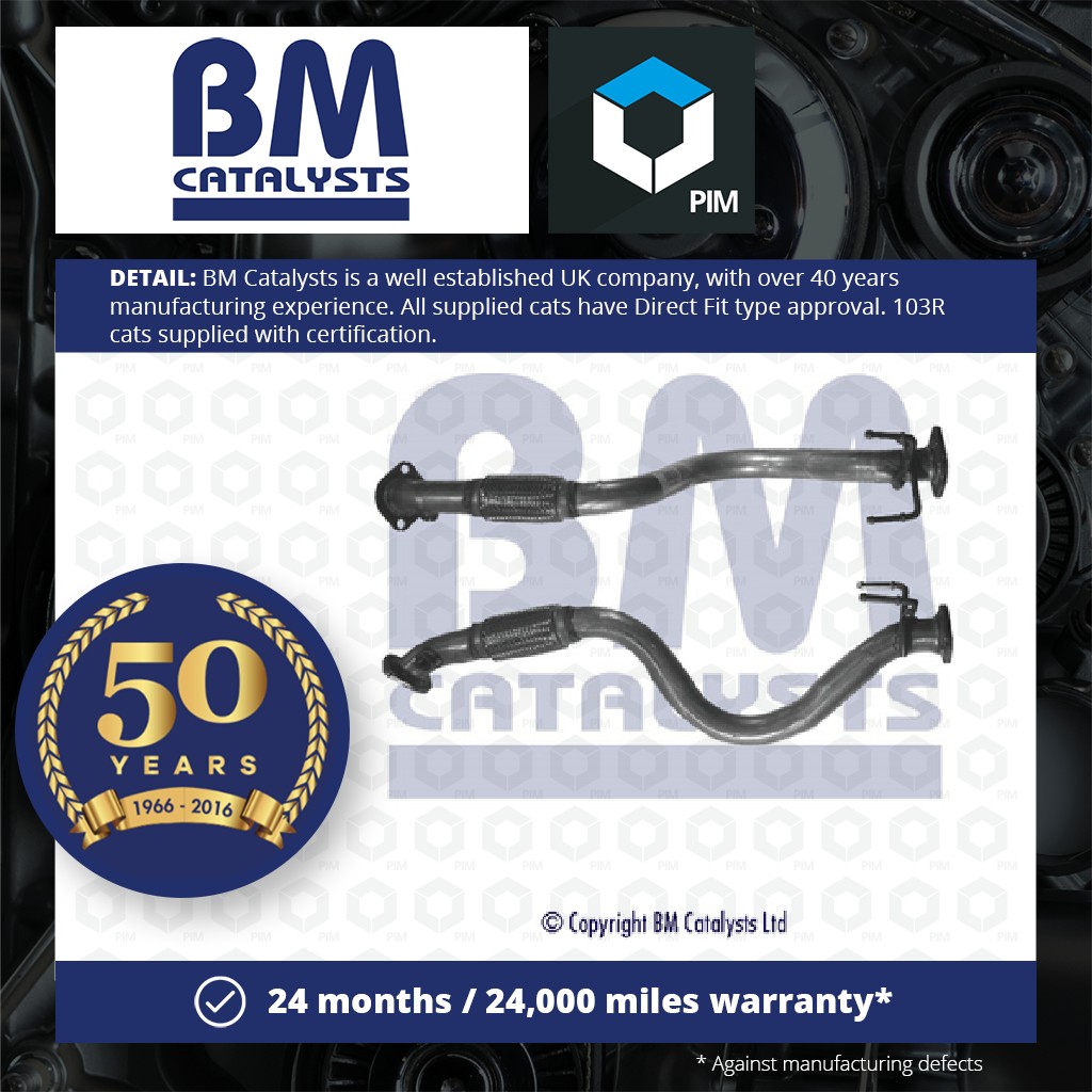 BM Catalysts Exhaust Pipe + Fitting Kit Front BM50191K [PM2070314]