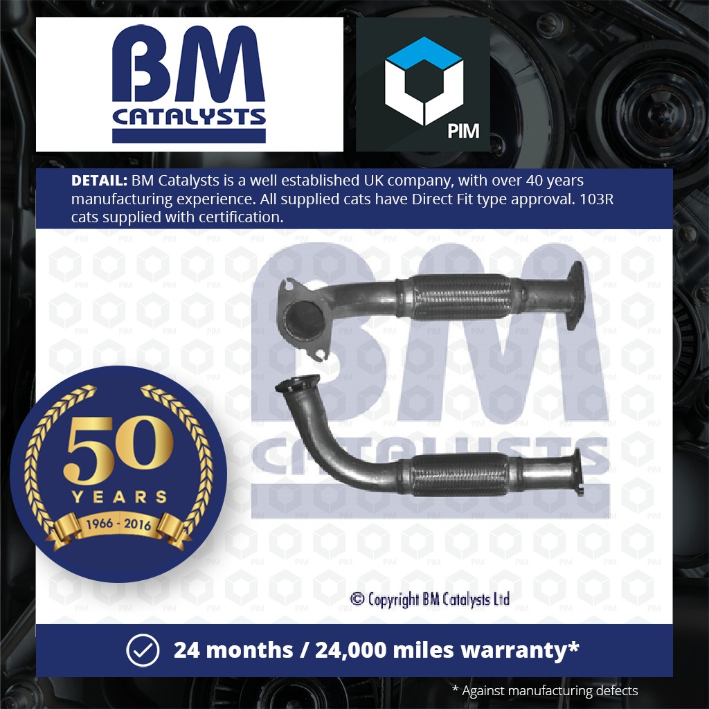 BM Catalysts Exhaust Pipe + Fitting Kit Front BM50165K [PM2070266]