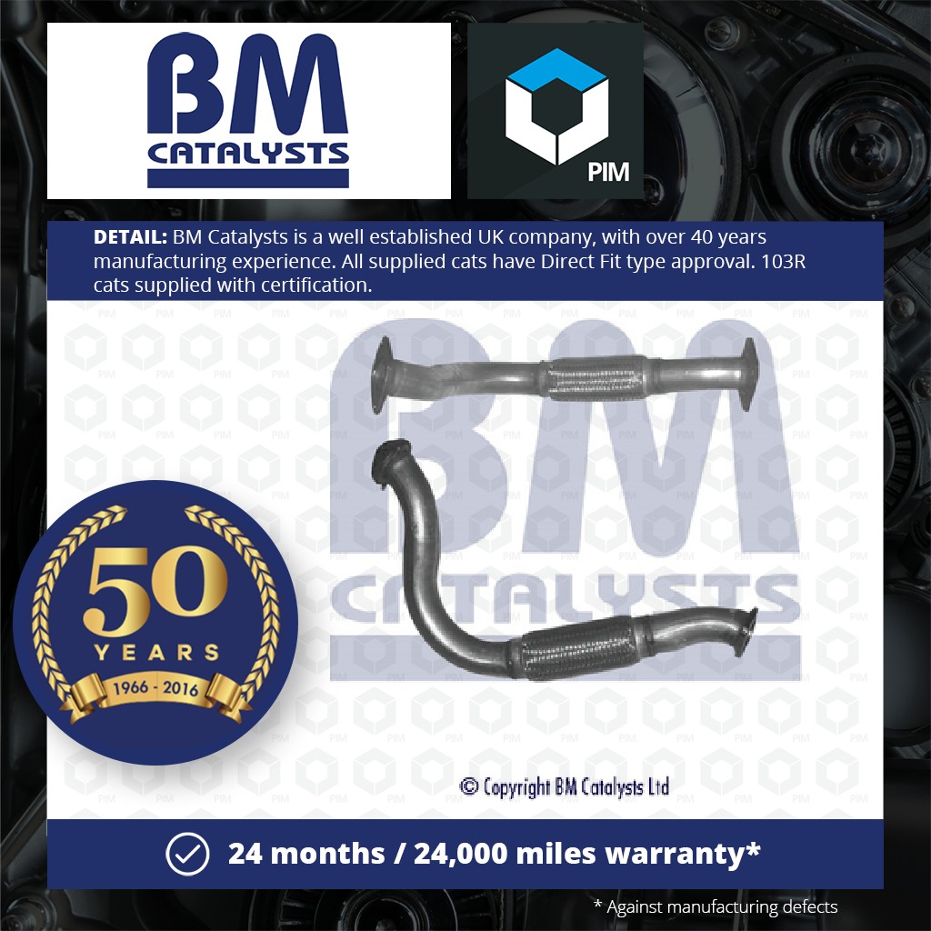 BM Catalysts Exhaust Pipe + Fitting Kit Front BM50164K [PM2070264]