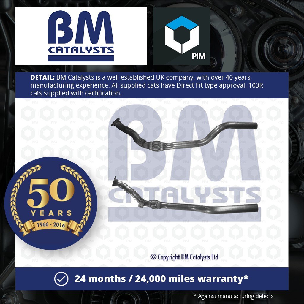 BM Catalysts Exhaust Pipe + Fitting Kit Front BM50075K [PM2070106]