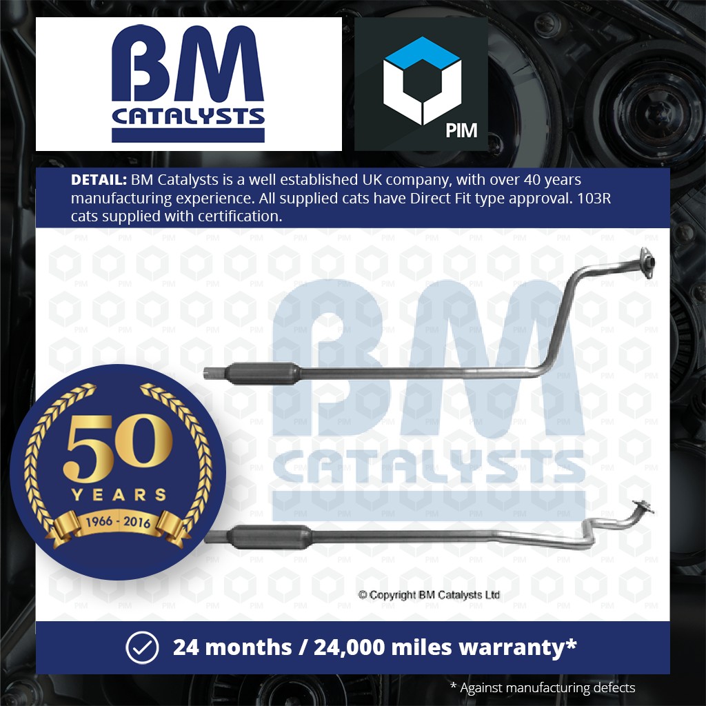 BM Catalysts Exhaust Pipe + Fitting Kit Centre BM50048K [PM2070084]