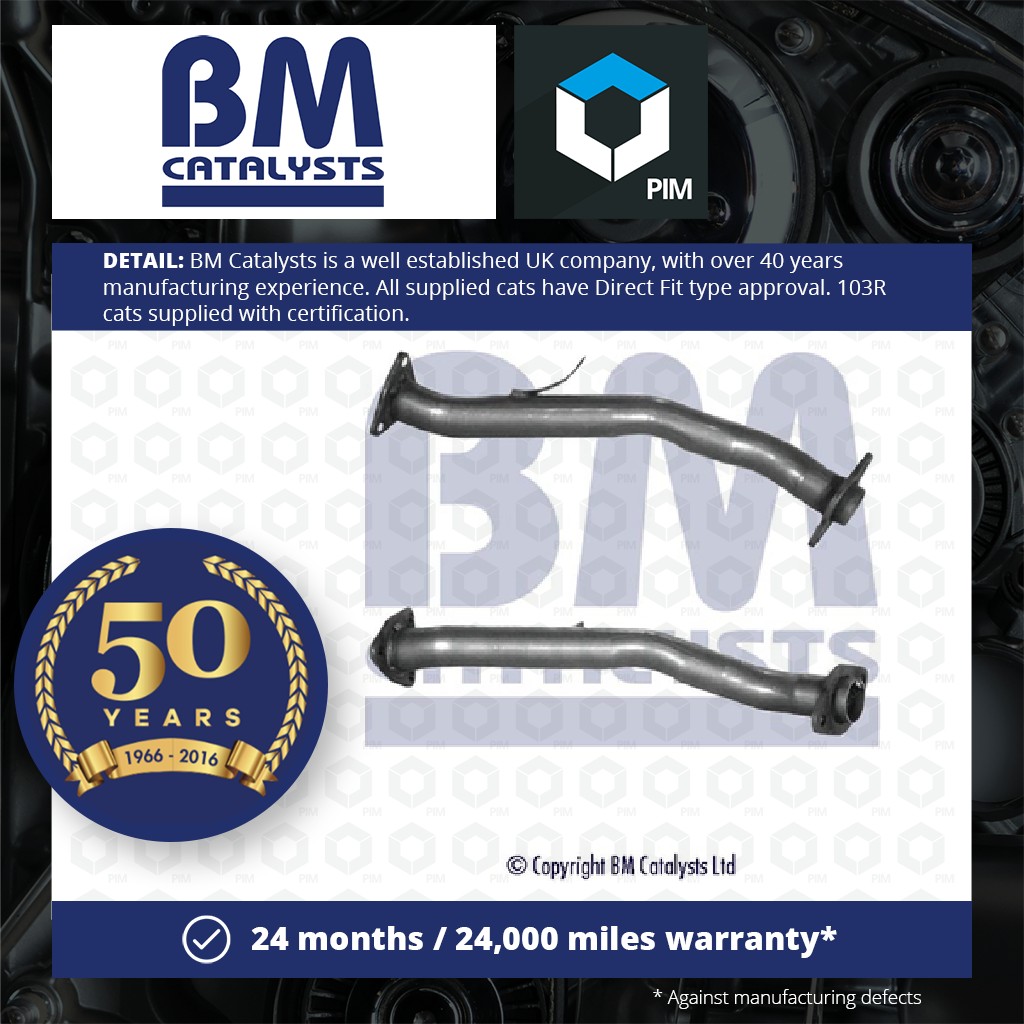 BM Catalysts Exhaust Pipe + Fitting Kit Centre BM50021K [PM2070038]