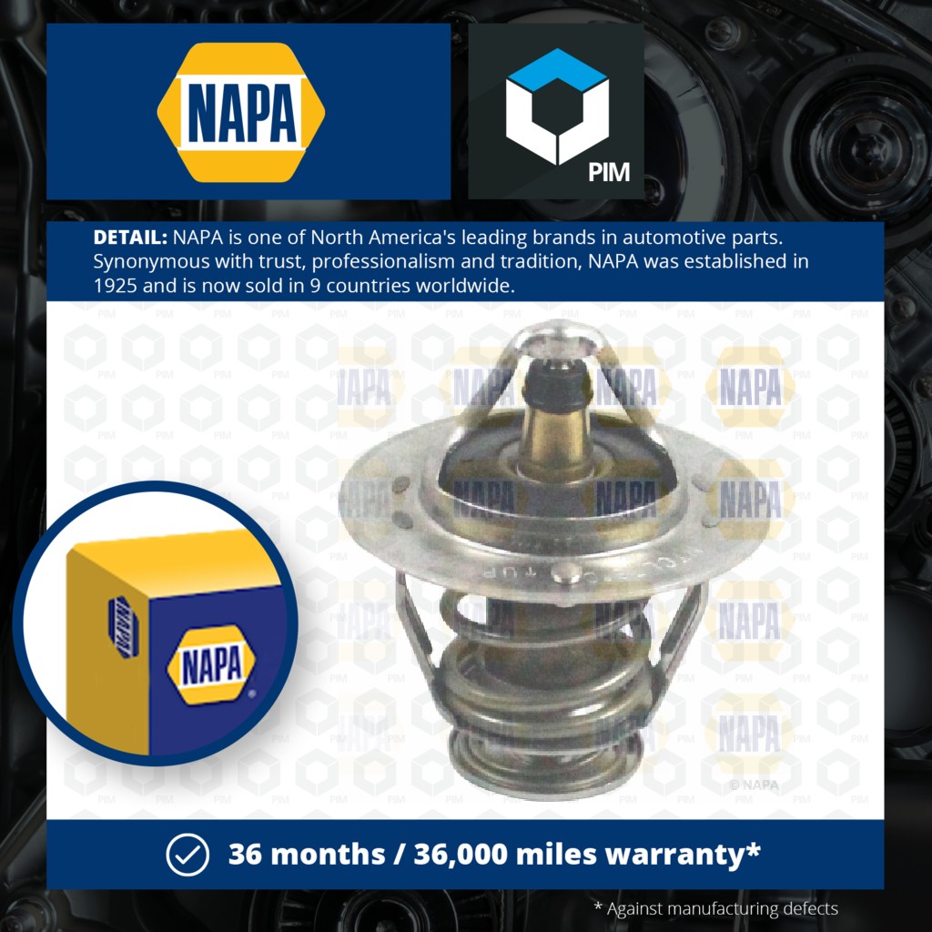 NAPA Coolant Thermostat NTH1190 [PM2069278]
