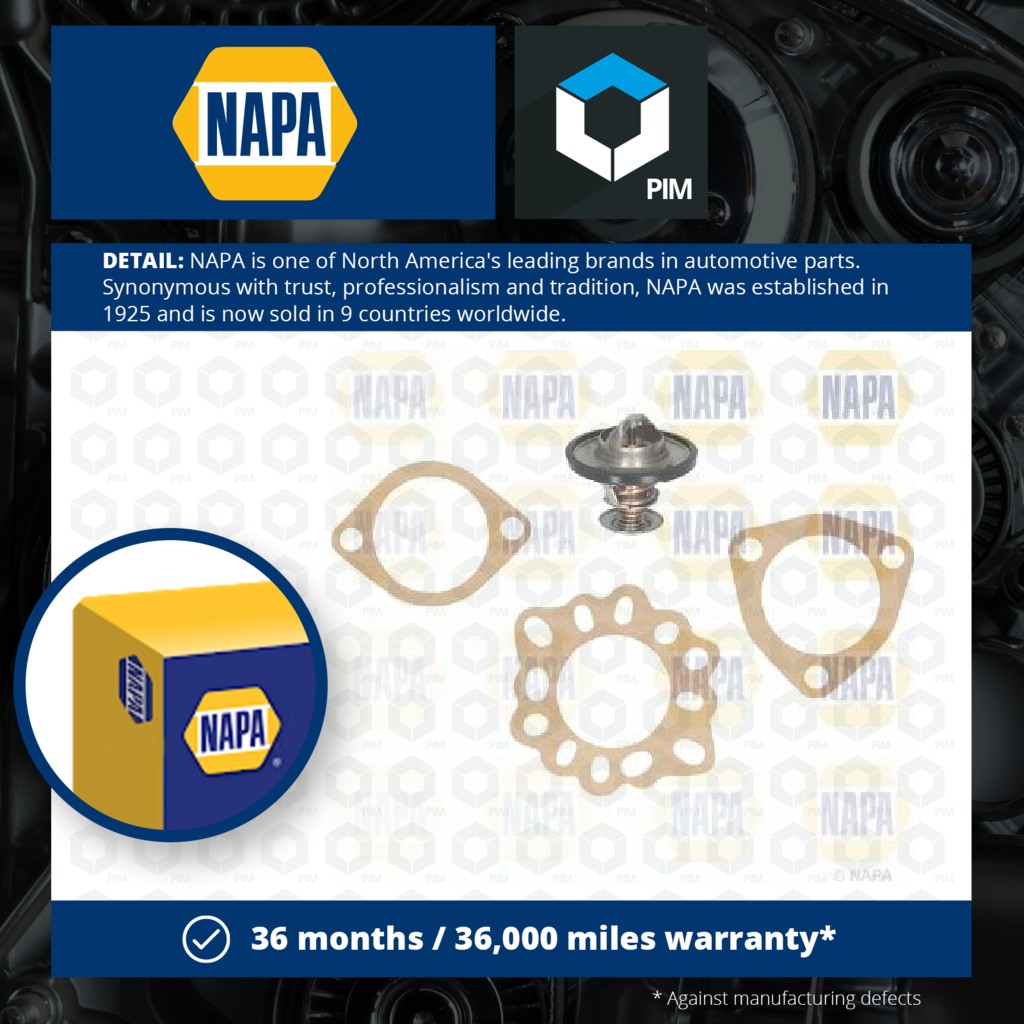 NAPA Coolant Thermostat NTH1033 [PM2069253]