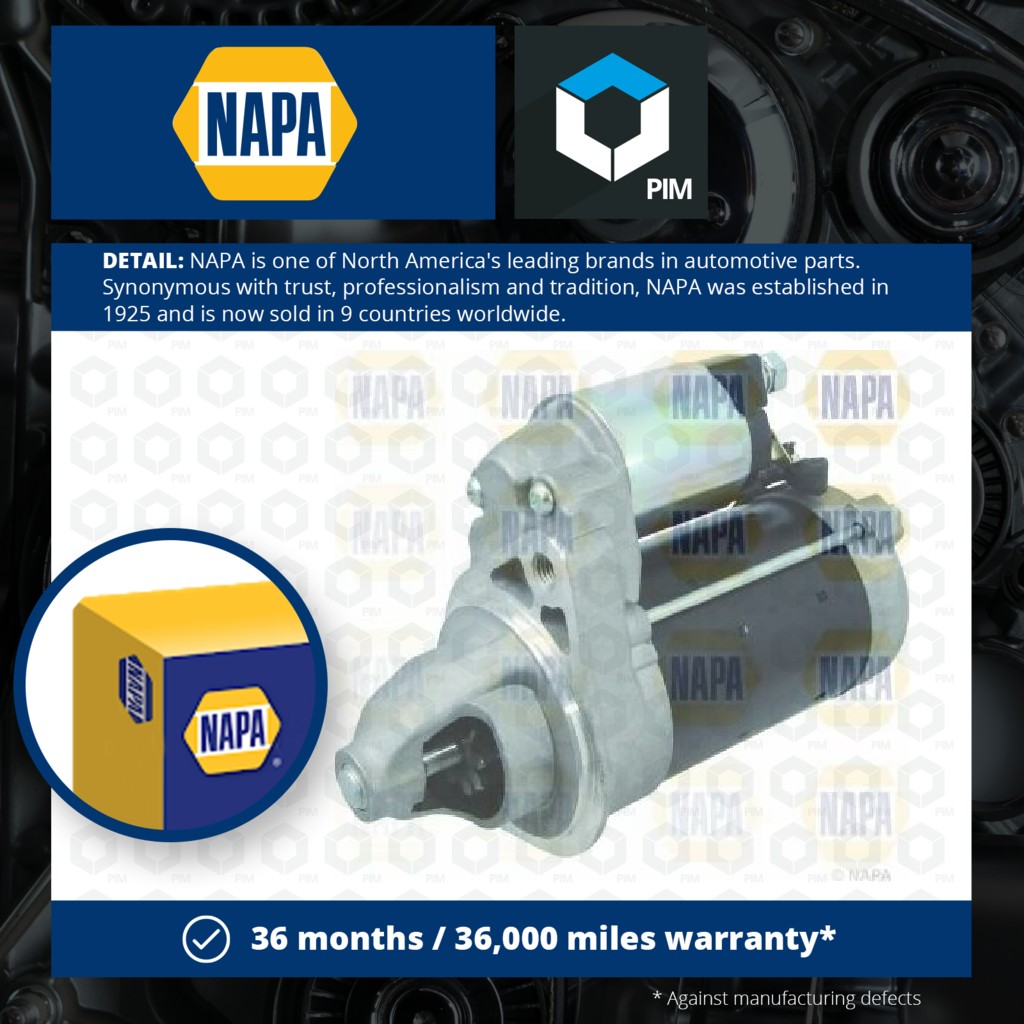 NAPA Starter Motor NSM1786 [PM2069236]