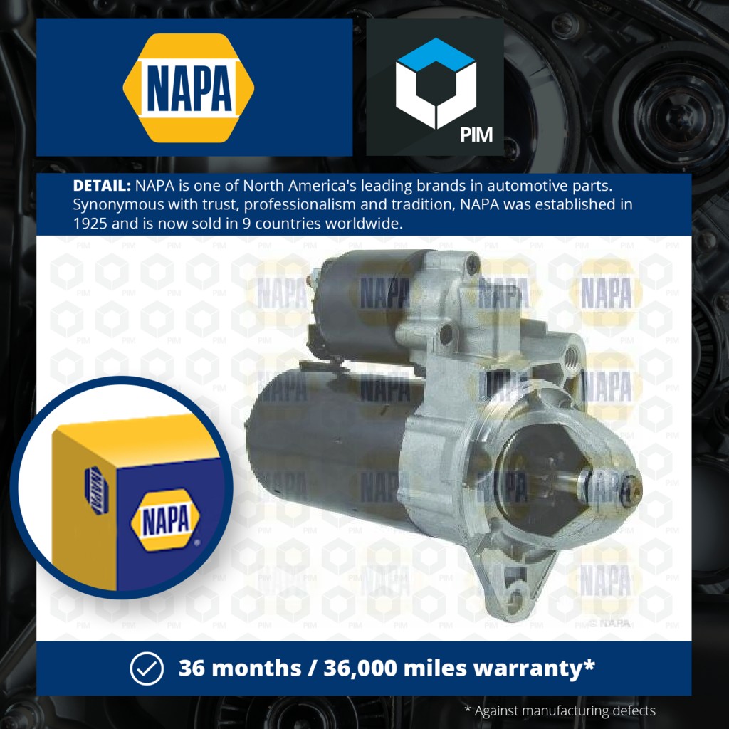 NAPA Starter Motor NSM1777 [PM2069227]