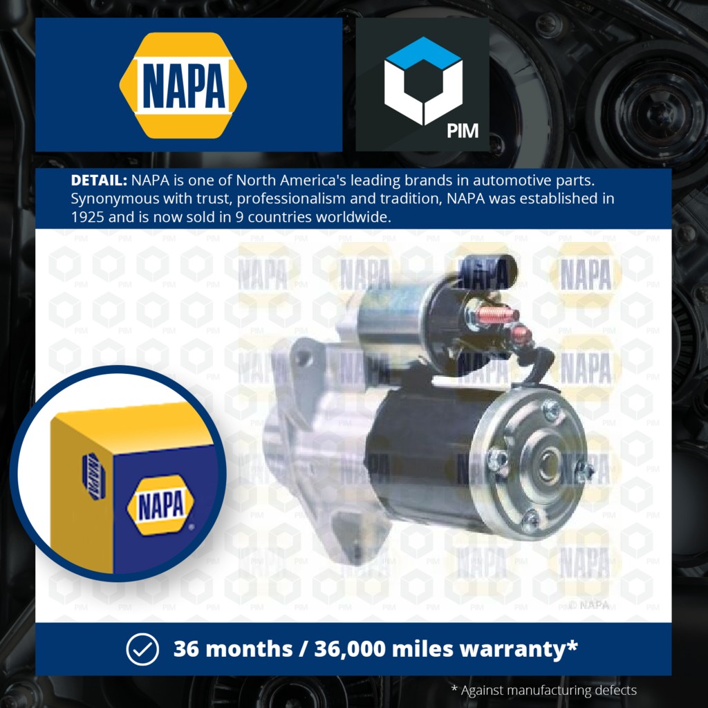 NAPA Starter Motor NSM1775 [PM2069225]