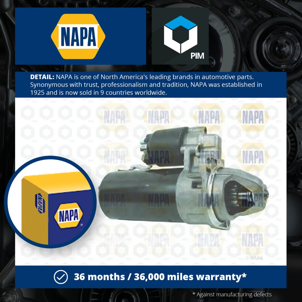 NAPA Starter Motor NSM1765 [PM2069215]