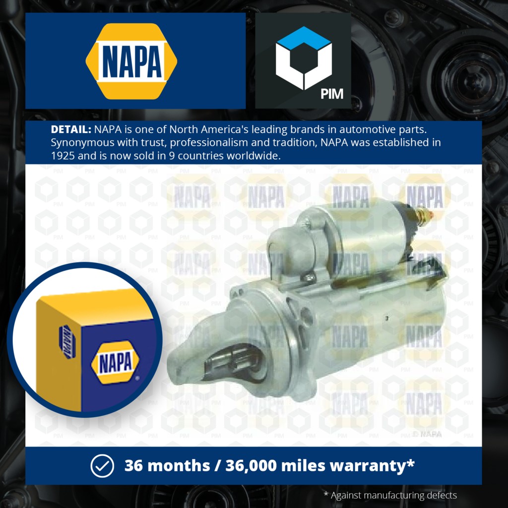 NAPA Starter Motor NSM1753 [PM2069203]