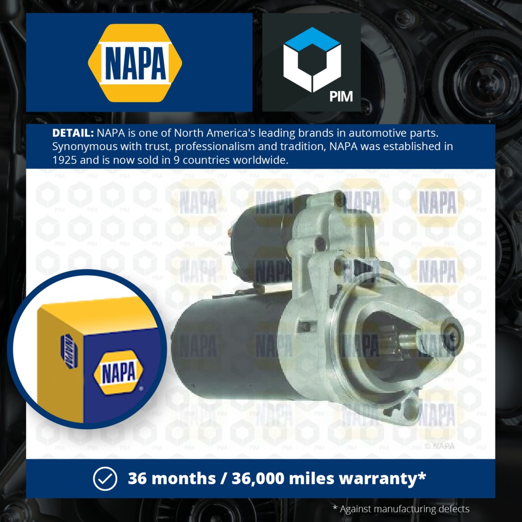 NAPA Starter Motor NSM1748 [PM2069198]