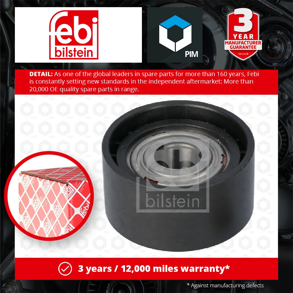 Febi Aux Belt Idler Pulley 182203 [PM2062818]