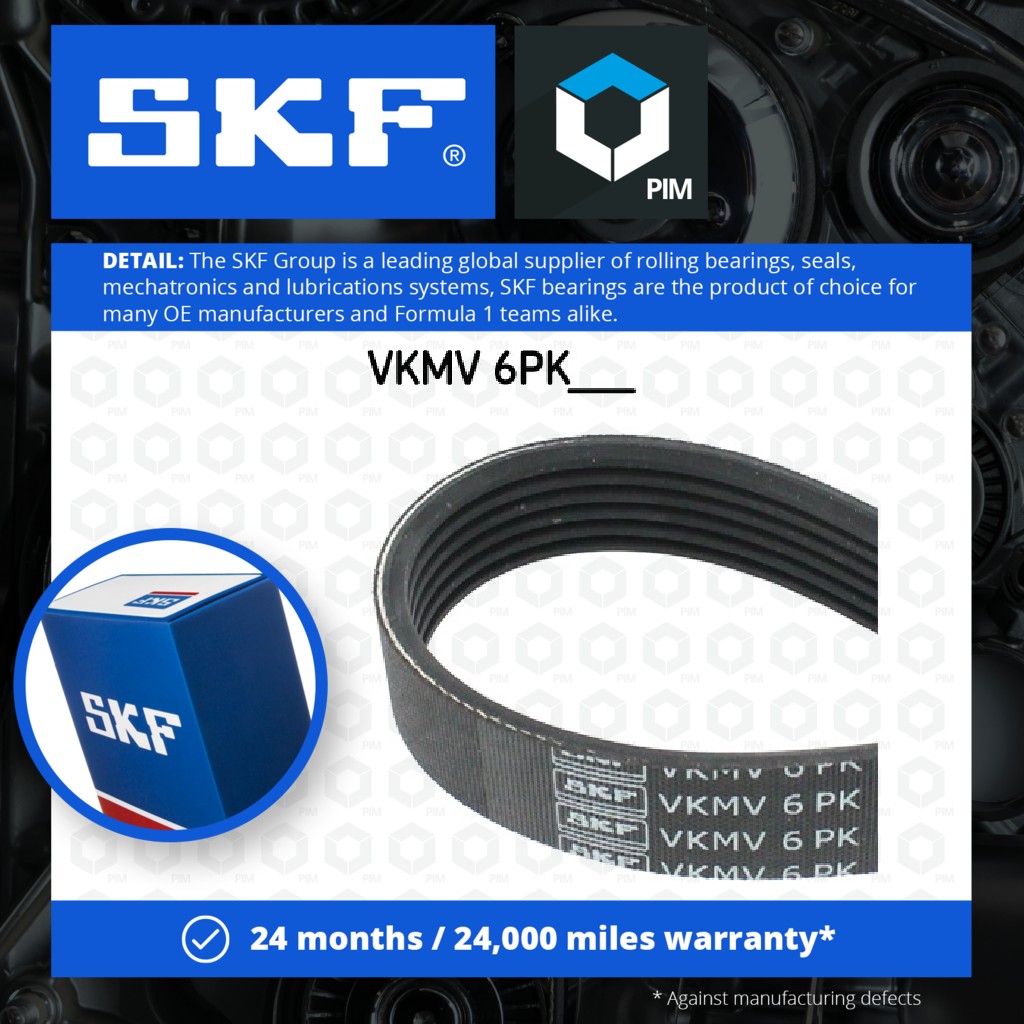 SKF 6 Rib Multi V Drive Belt VKMV6PK940 [PM307990]