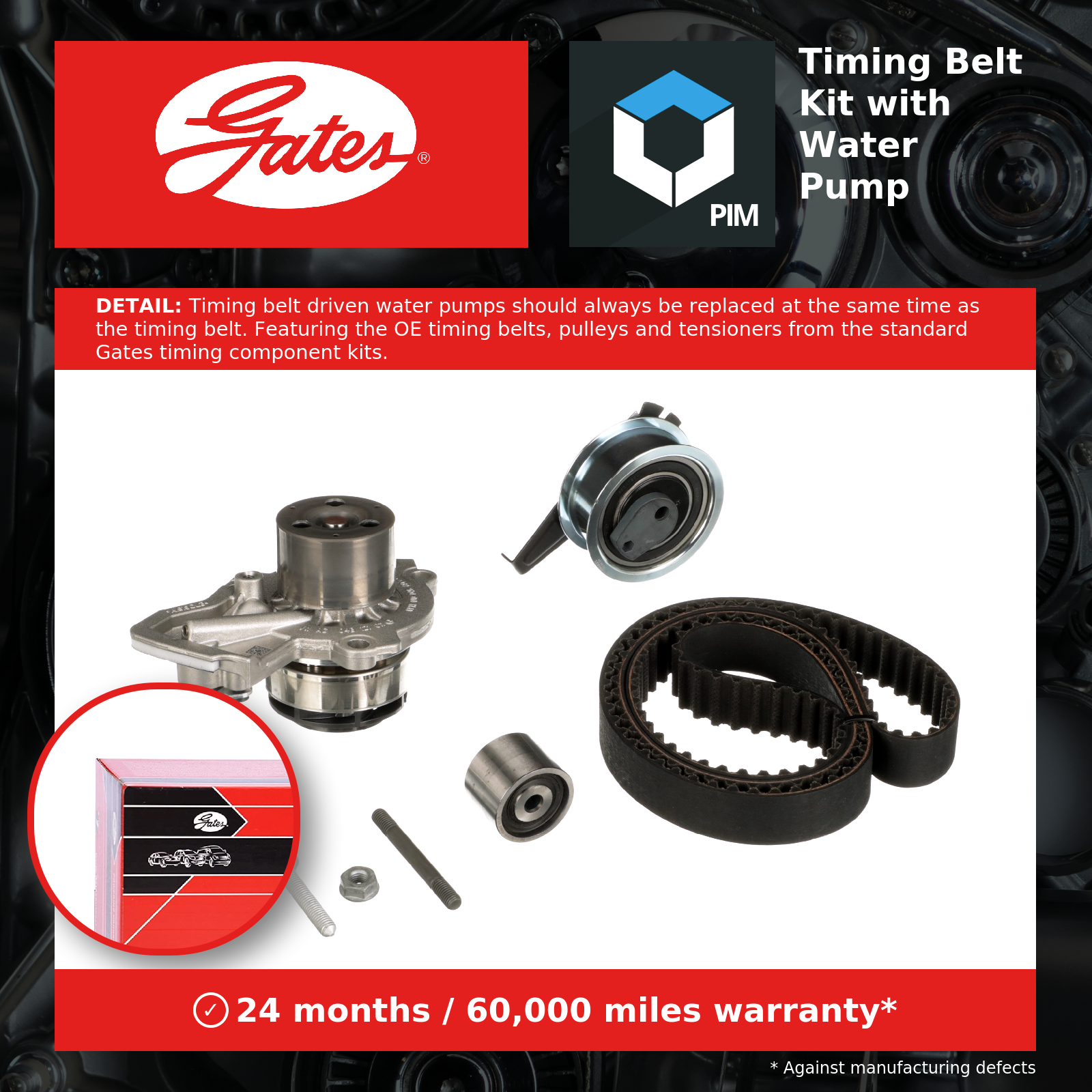 Fits GATES-ZESTAWY KP25678XS-1 TIMING BELT KIT +PUMP - Image 10